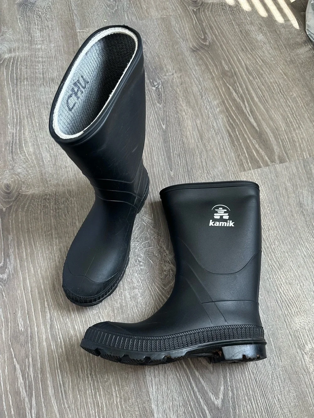Kamik Kids Black Waterproof Rain Boots